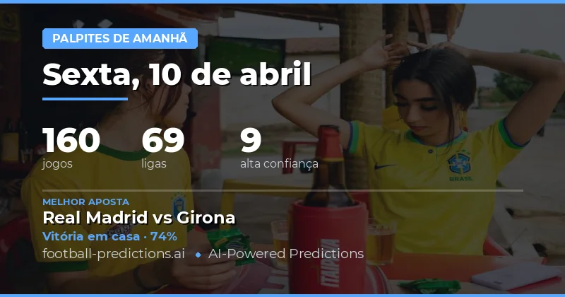 Visão Geral das Partidas de Amanhã