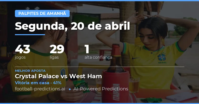 Visão Geral das Partidas de Amanhã