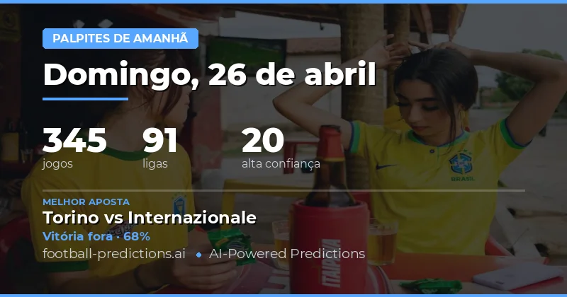 Destaque do Dia: Alta Probabilidade de Vitórias Locais e Gols