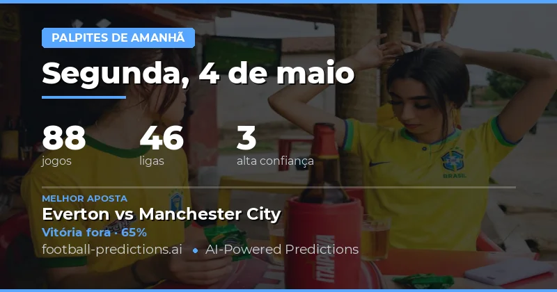 Análise Estatística das Partidas de Amanhã