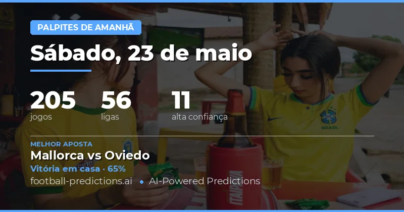 Análise das Previsões para os Jogos de Amanhã