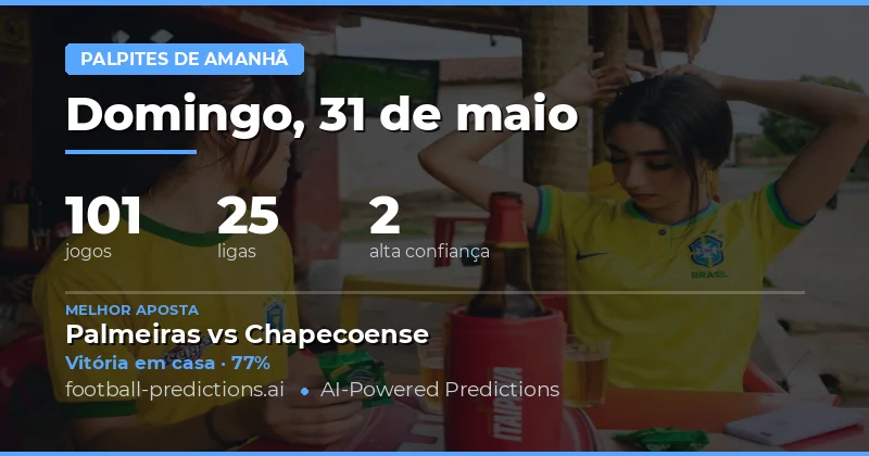 Análise Geral das Previsões para 31 May 2026