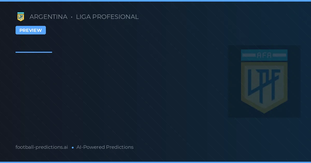 Prévia Tática: Liga Profesional - 11ª Rodada