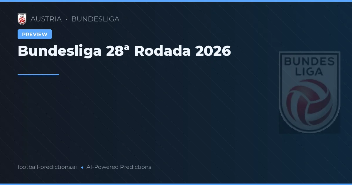 Bundesliga 28ª Rodada 2026