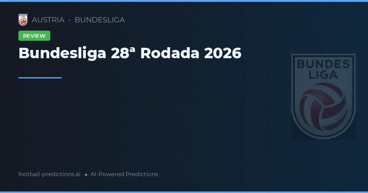 Bundesliga 28ª Rodada 2026