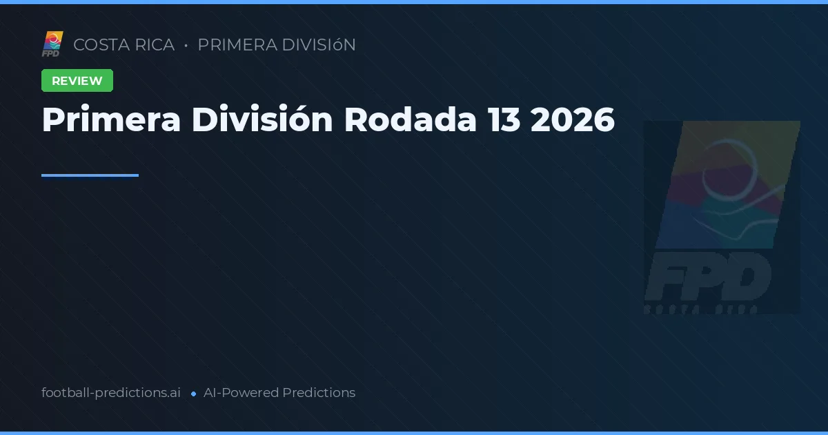 Primera División Rodada 13 2026