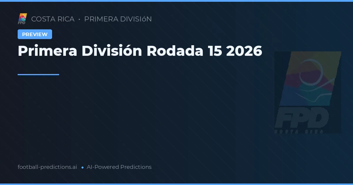 Primera División Rodada 15 2026
