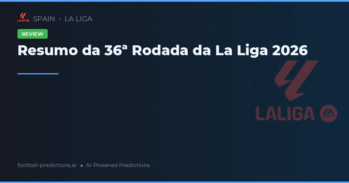 Resumo da 36ª Rodada da La Liga 2026