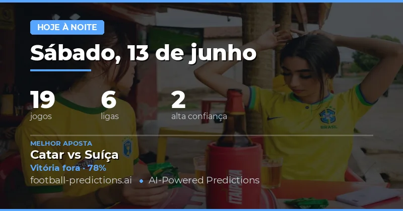 Panorama Geral das partidas de Sábado, 13 Jun 2026