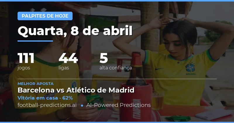 Predições para Hoje: Análise dos Jogos com Base em Estatísticas