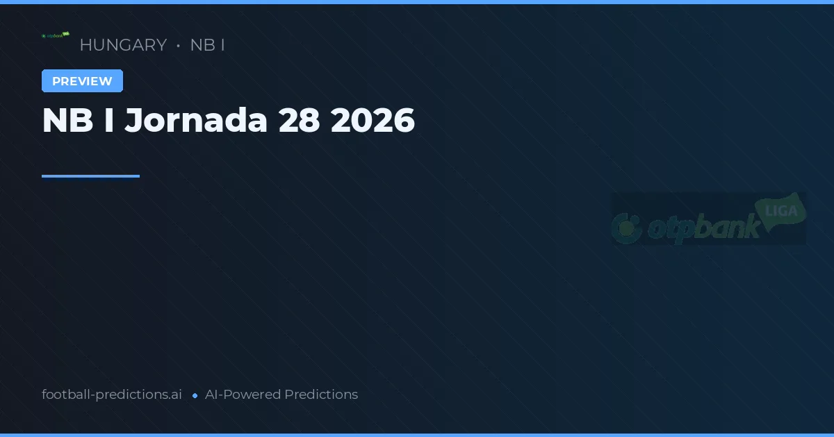 NB I Jornada 28 2026