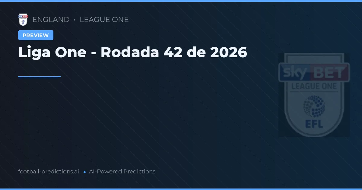 Liga One - Rodada 42 de 2026