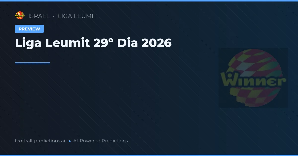 Liga Leumit 29º Dia 2026