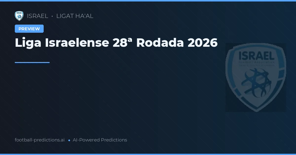 Liga Israelense 28ª Rodada 2026
