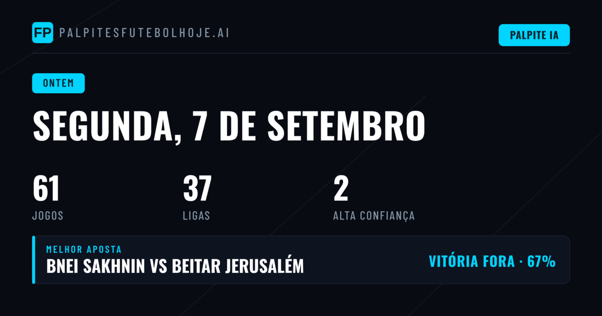 Review Geral: Segunda-feira 7 de Setembro de 2026