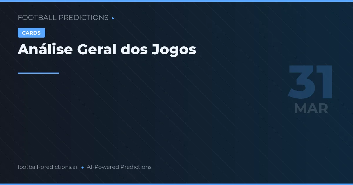 Análise Geral dos Jogos
