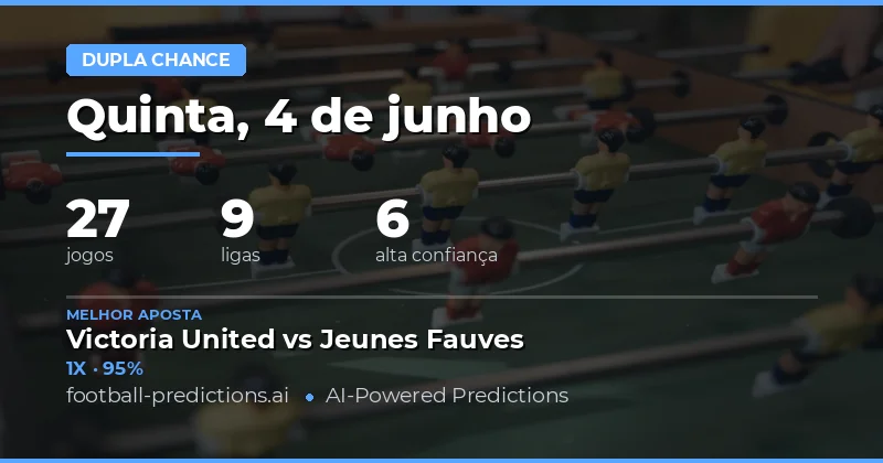 Introdução aos Prognósticos Double Chance