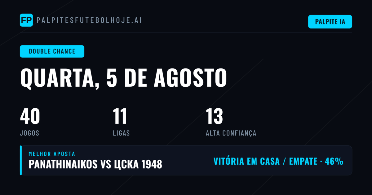 Top DC Picks para 5 Ago 2026