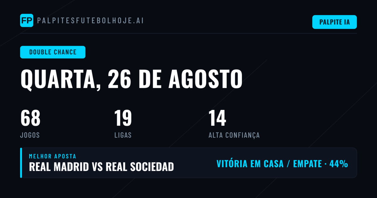 Top DC Picks para 26 Ago 2026