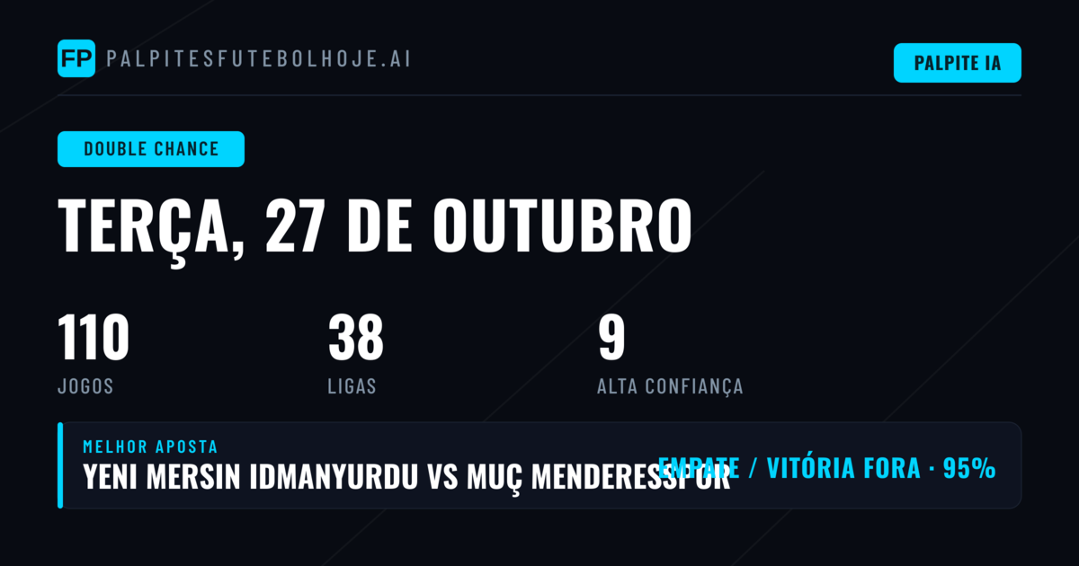 Principais escolhas de DC para 27 de outubro de 2026