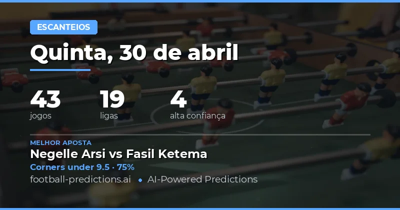 Análise Detalhada das Apostas em Cantos para Hoje