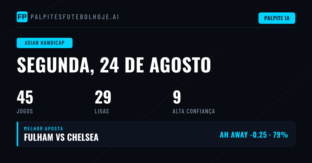 Top AH Picks para 24 Ago 2026