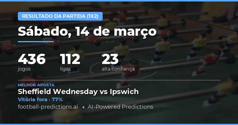 Resultado: palpites 14 março 2026