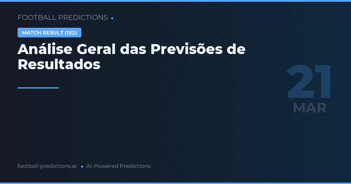 Análise Geral das Previsões de Resultados