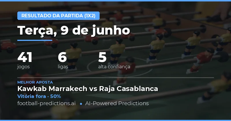 Introdução: Visão Geral dos Palpites para 9 de Junho de 2026