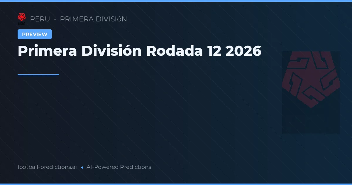 Primera División Rodada 12 2026