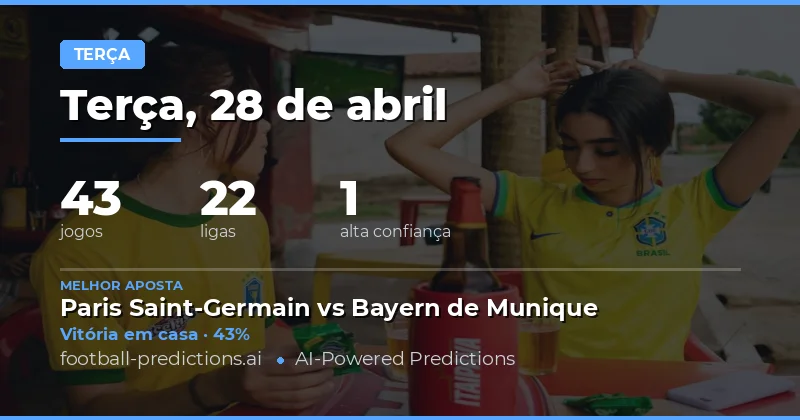 Predições de Jogos de Terça-feira - 28 Abr 2026