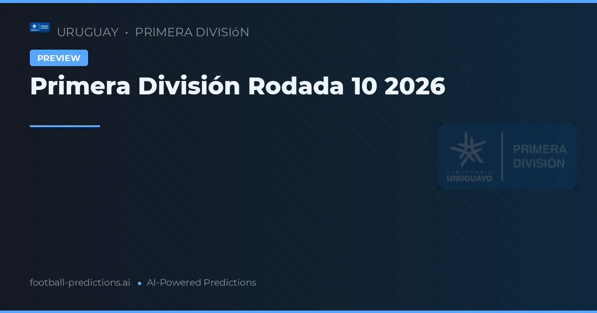 Primera División Rodada 10 2026