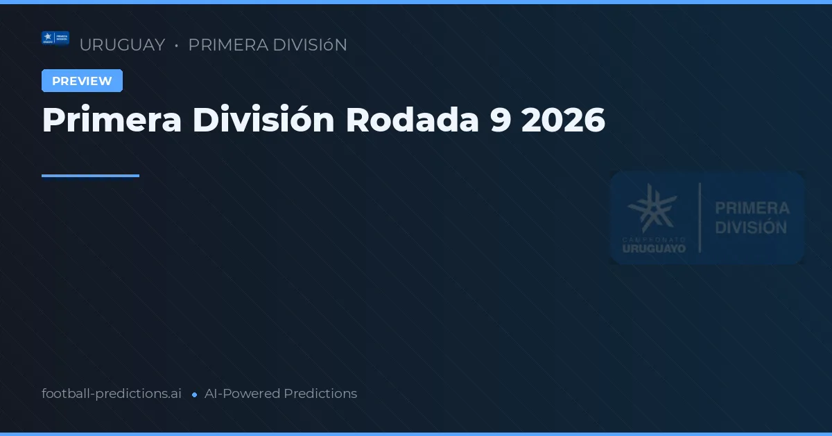 Primera División Rodada 9 2026