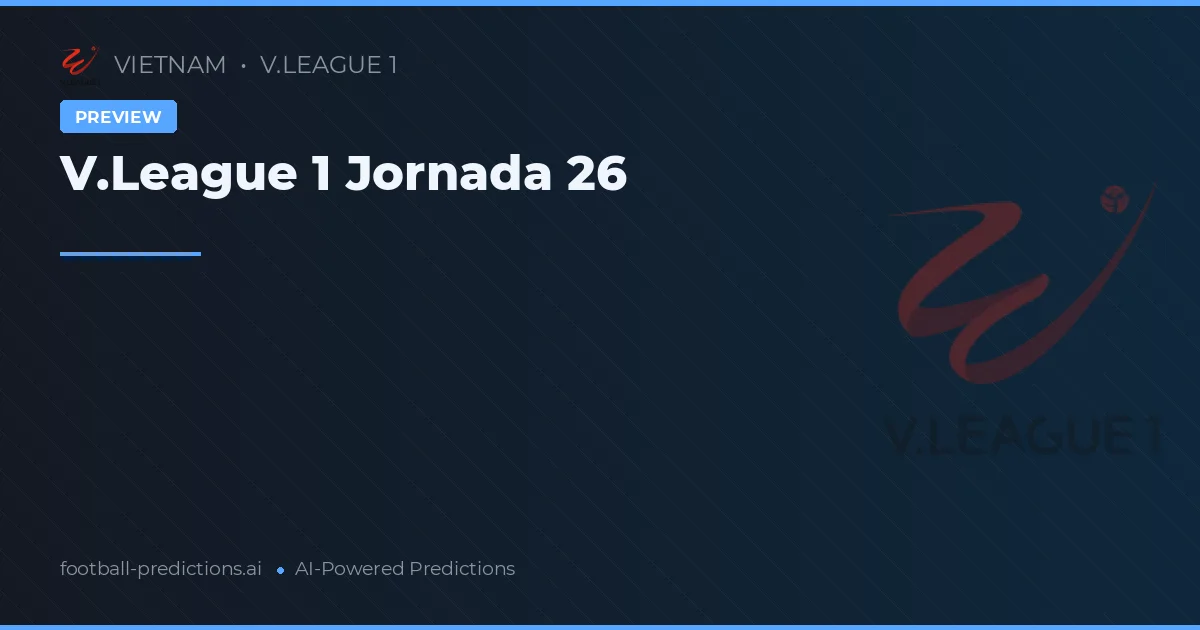 V.League 1 Jornada 26