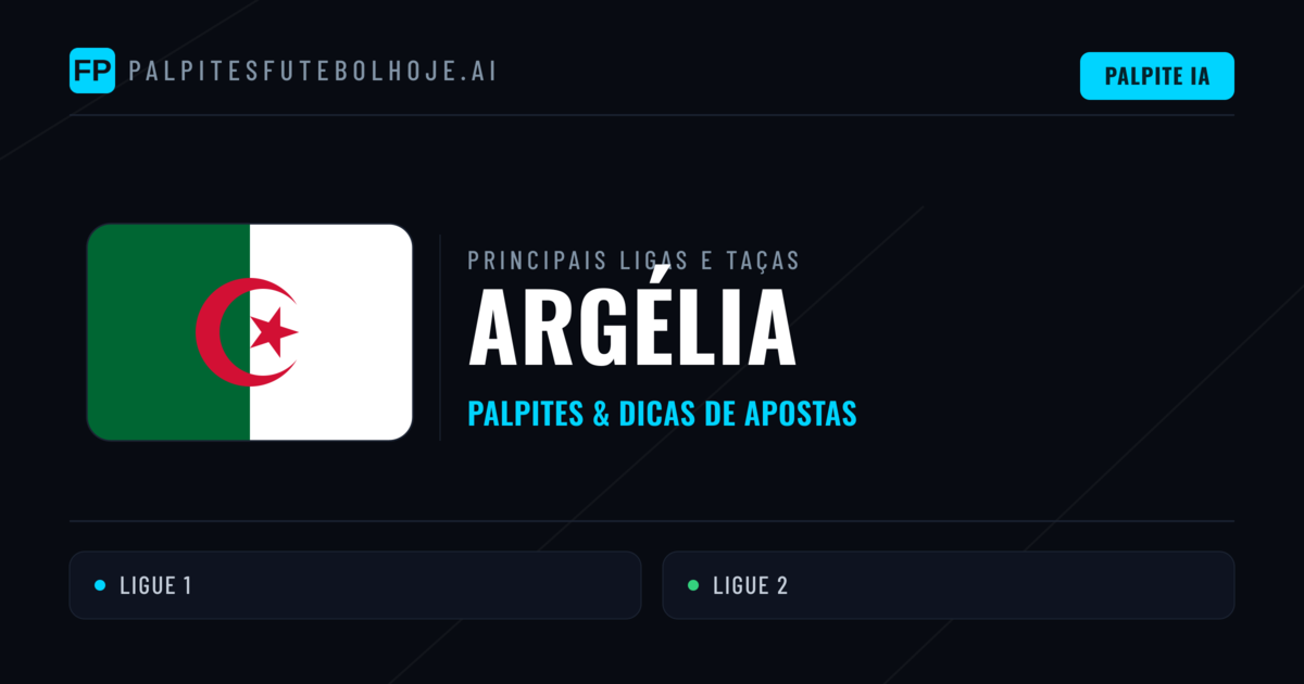 Palpites de Argélia e Prognósticos de Hoje