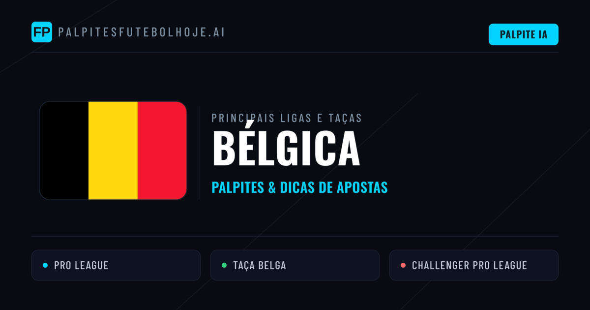 Palpites de Bélgica e Prognósticos de Hoje