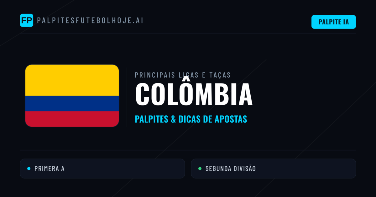 Palpites de Colômbia e Prognósticos de Hoje