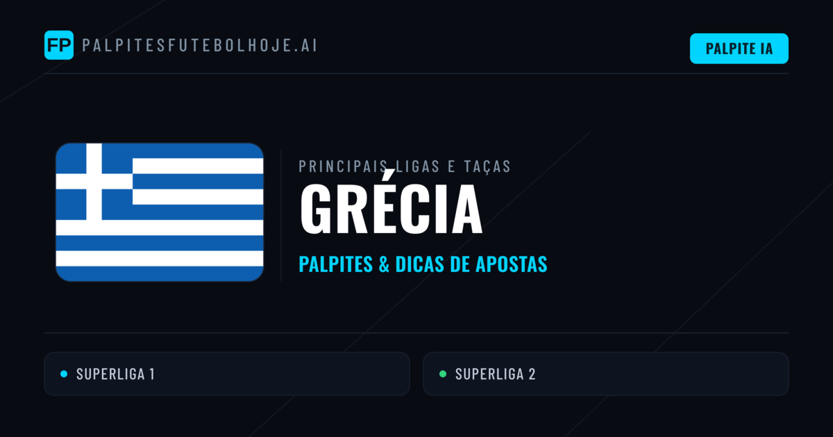 Palpites de Grécia e Prognósticos de Hoje