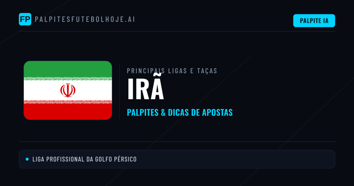 Palpites de Irã e Prognósticos de Hoje