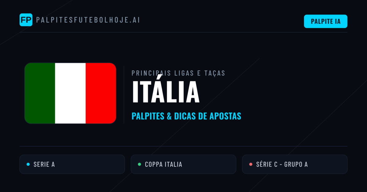 Palpites de Itália e Prognósticos de Hoje