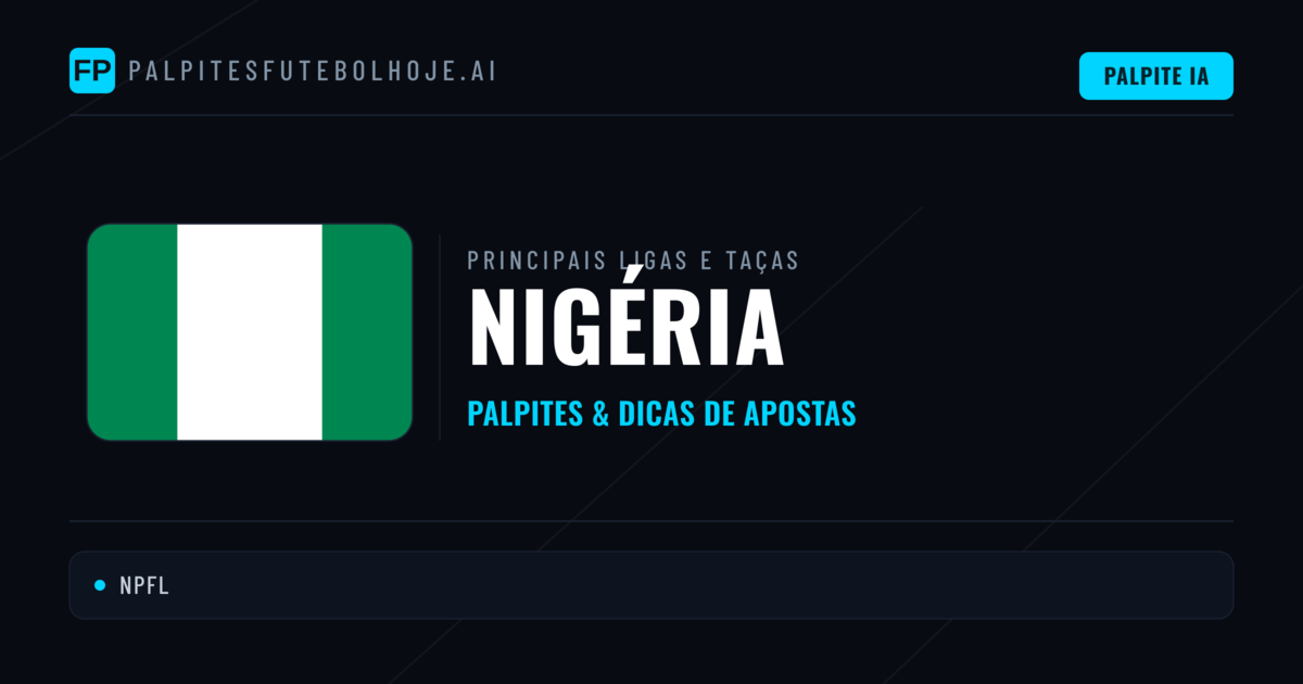 Palpites de Nigéria e Prognósticos de Hoje