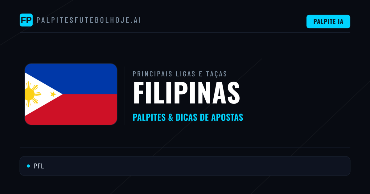 Palpites de Filipinas e Prognósticos de Hoje
