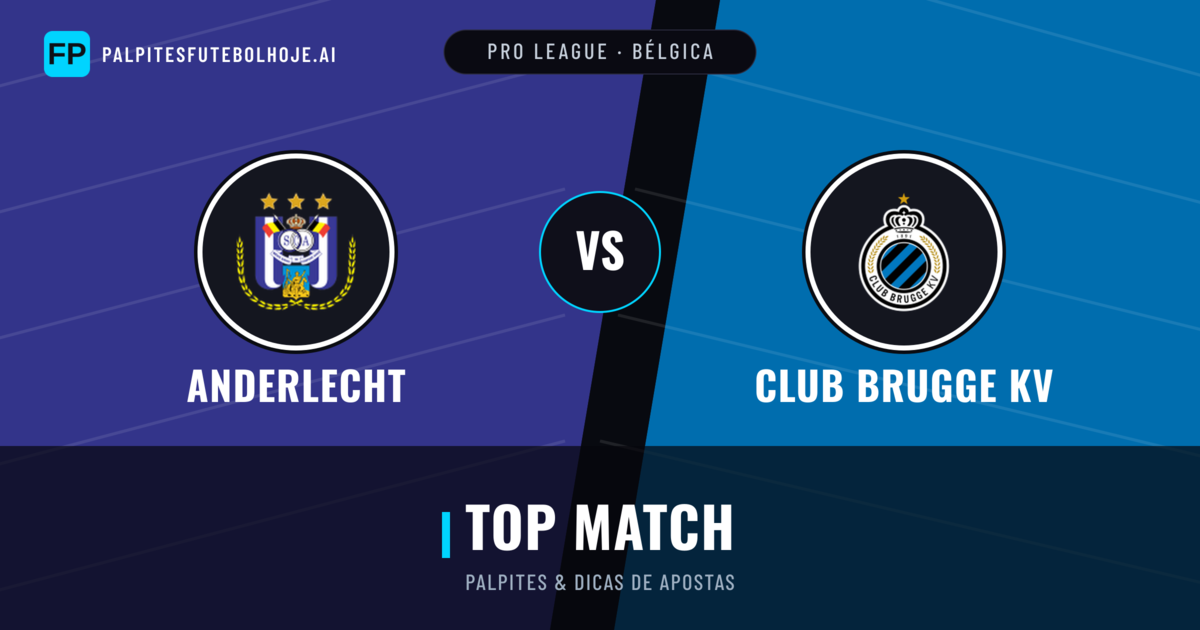 Anderlecht vs Club Brugge KV Palpites & Estatísticas