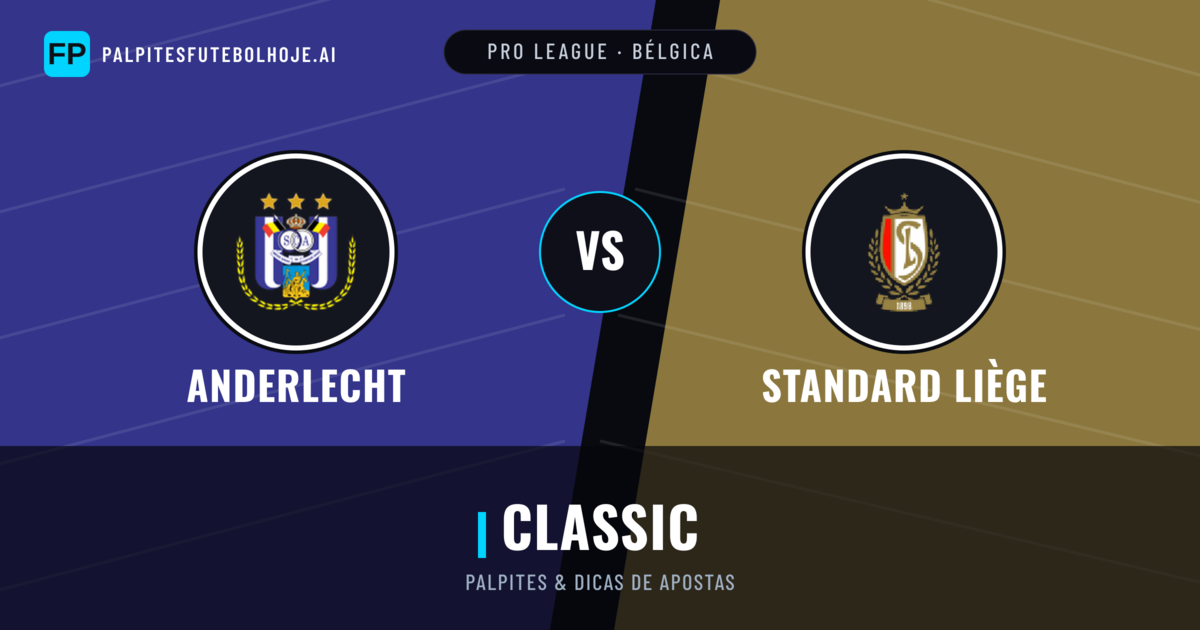 Anderlecht vs Standard Liège Palpites & Estatísticas