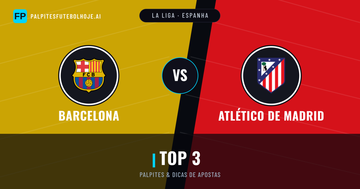 Barcelona vs Atlético de Madrid Palpites & Estatísticas