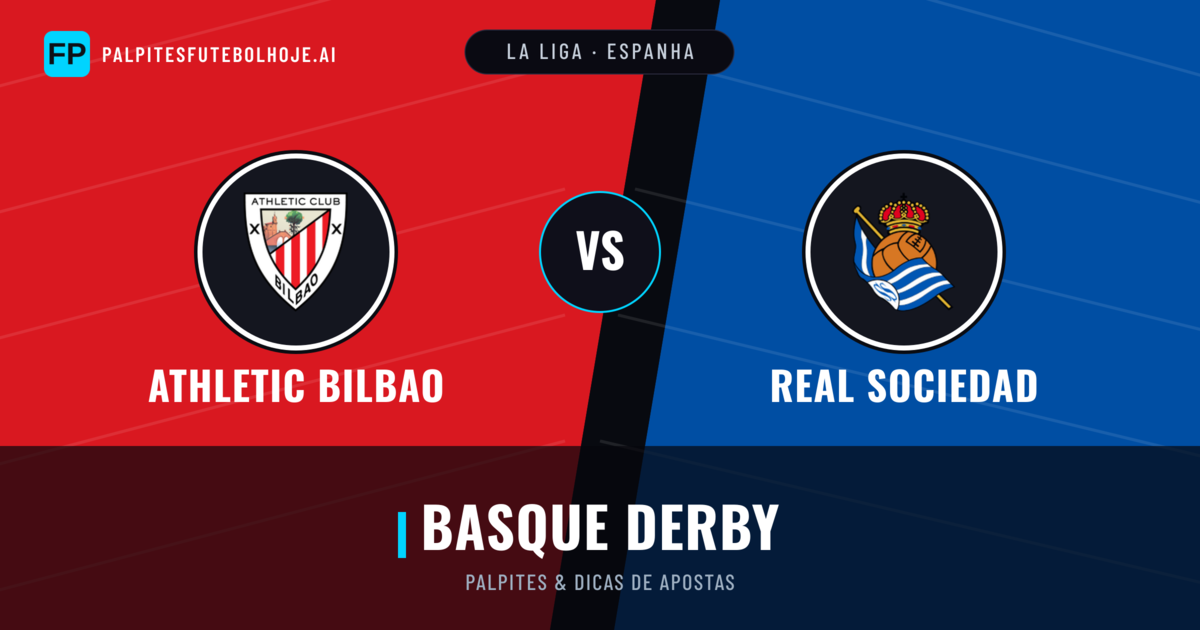 Athletic Bilbao vs Real Sociedad Palpites & Estatísticas