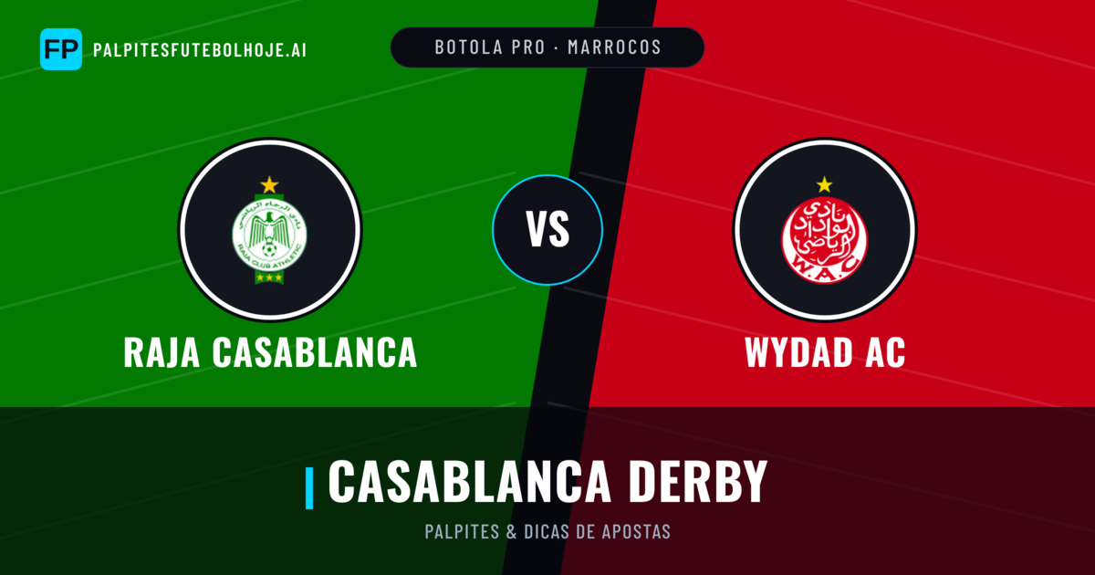 Raja Casablanca vs Wydad AC Palpites & Estatísticas