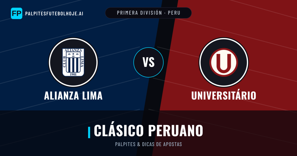Alianza Lima vs Universitário Palpites & Estatísticas