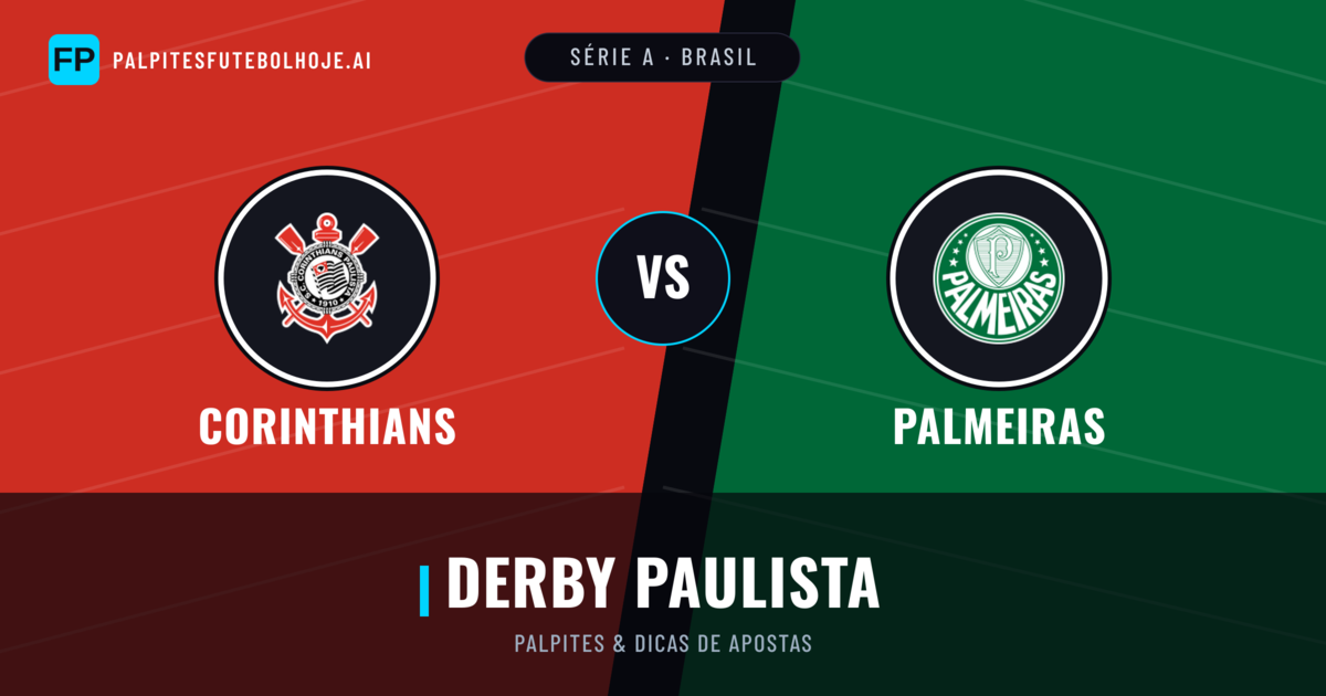 Corinthians vs Palmeiras Palpites & Estatísticas