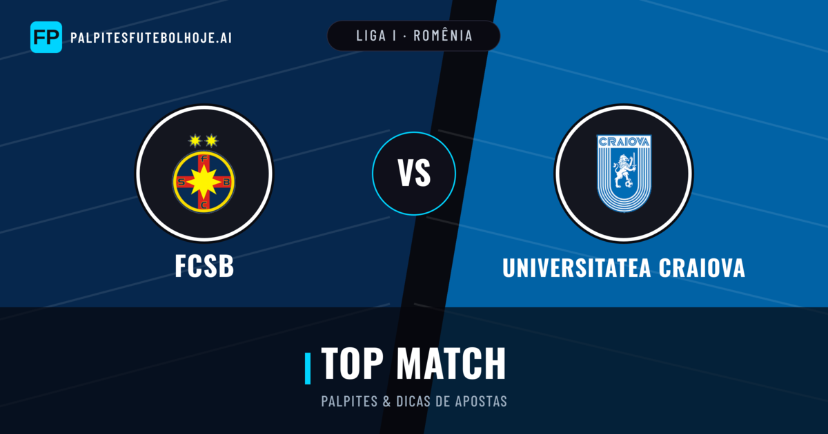 FCSB vs Universitatea Craiova Palpites & Estatísticas